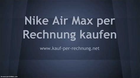 nike air max per rechnung